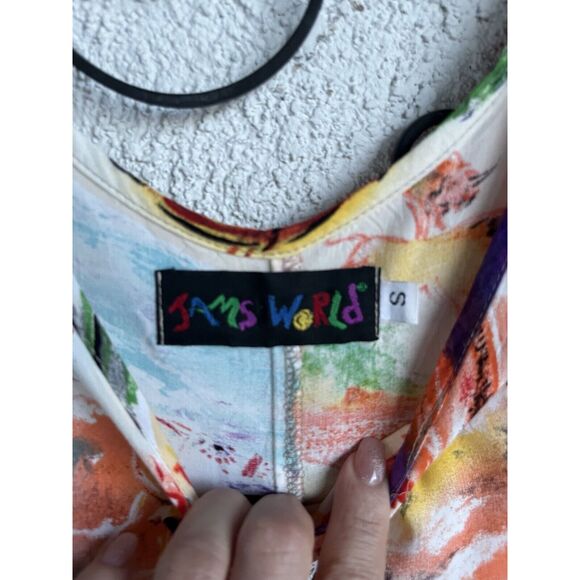 90’s Jams World Hawaii Aloha Native American Southwest Midi Dress - Small- Multi - Picture 12 of 12